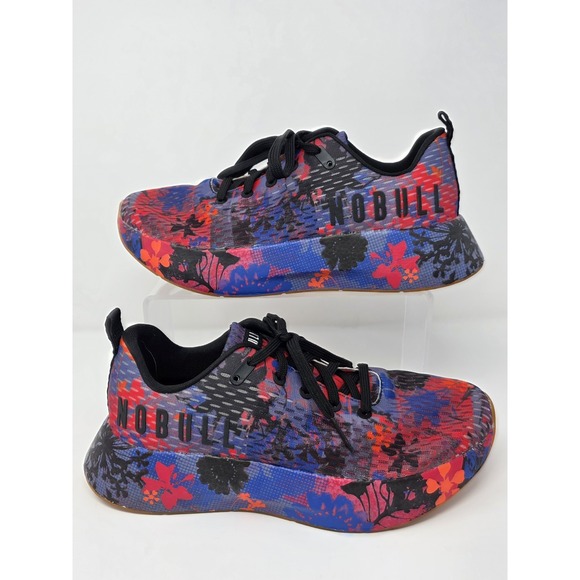 NOBULL Shoes - Nobull Trainer Size Men's 9.5 / Womens 11 Gym Shoes Black Pink Spring Floral